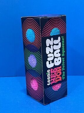 NEEDOH Fuzz Ball Teenie Velvet Squeeze Toy -Blue/Purple/Pink nee doh viral